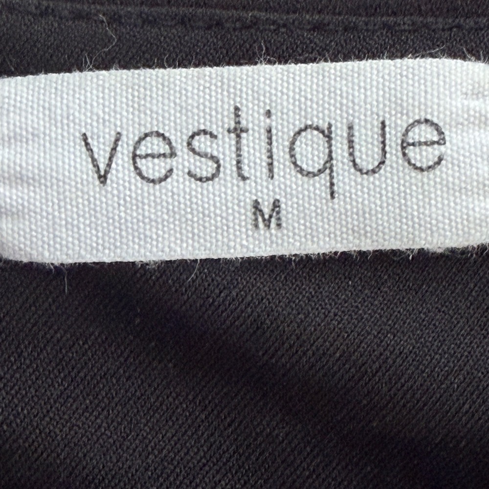 Vestique Black One Shoulder Ruffle Long Sleeve Top Y20528 womens Size M - Picture 8 of 8